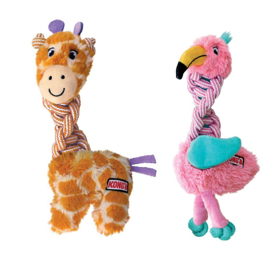 Peluche de flamenco o Jirafa con nudos y giros - talla M/L