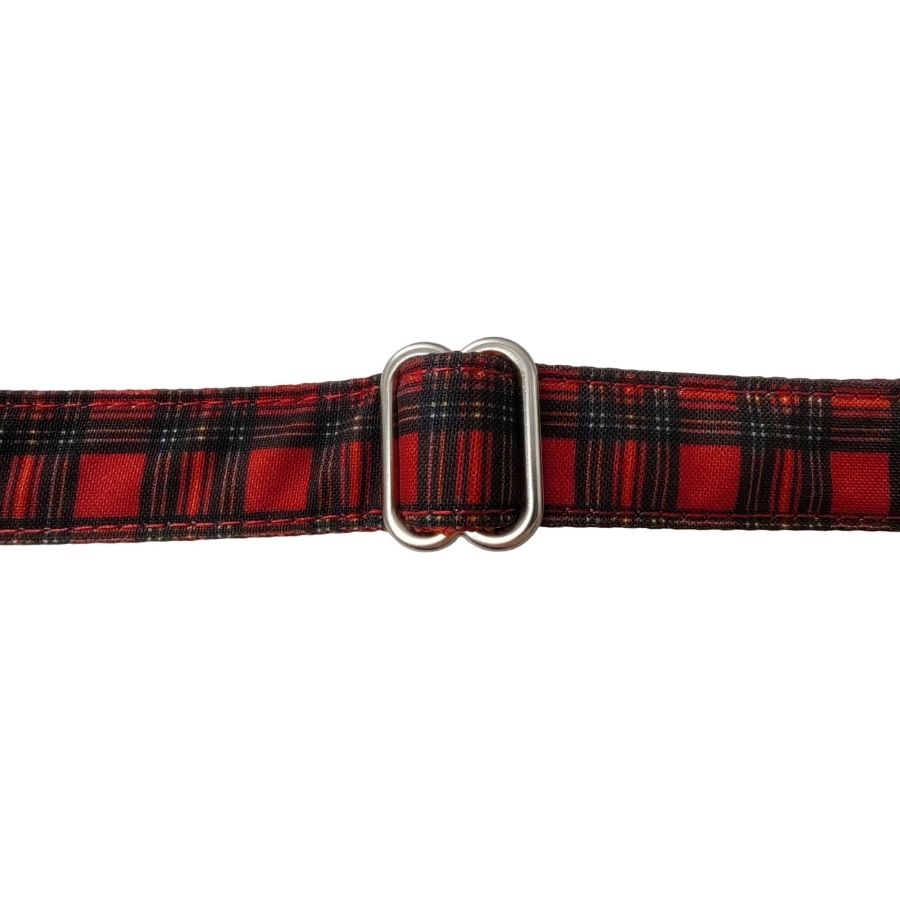 Arnés tartán rojo con hebilla metalica para perros, , large image number null