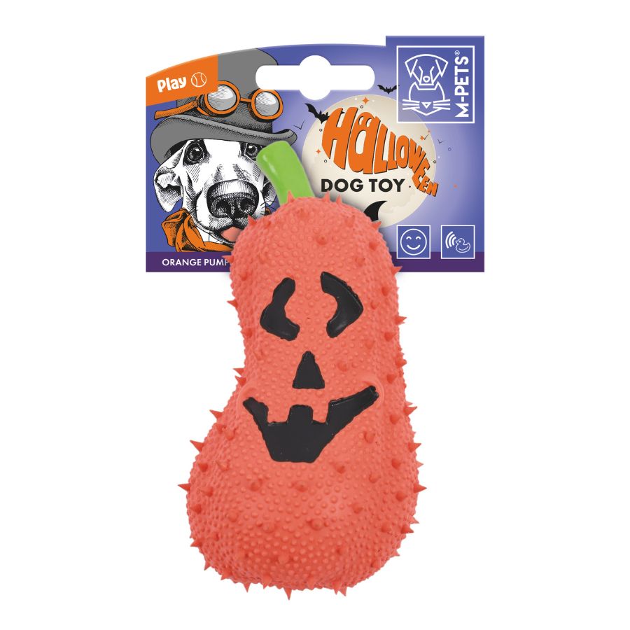 Halloween juguete de perro - calabaza naranja, , large image number null