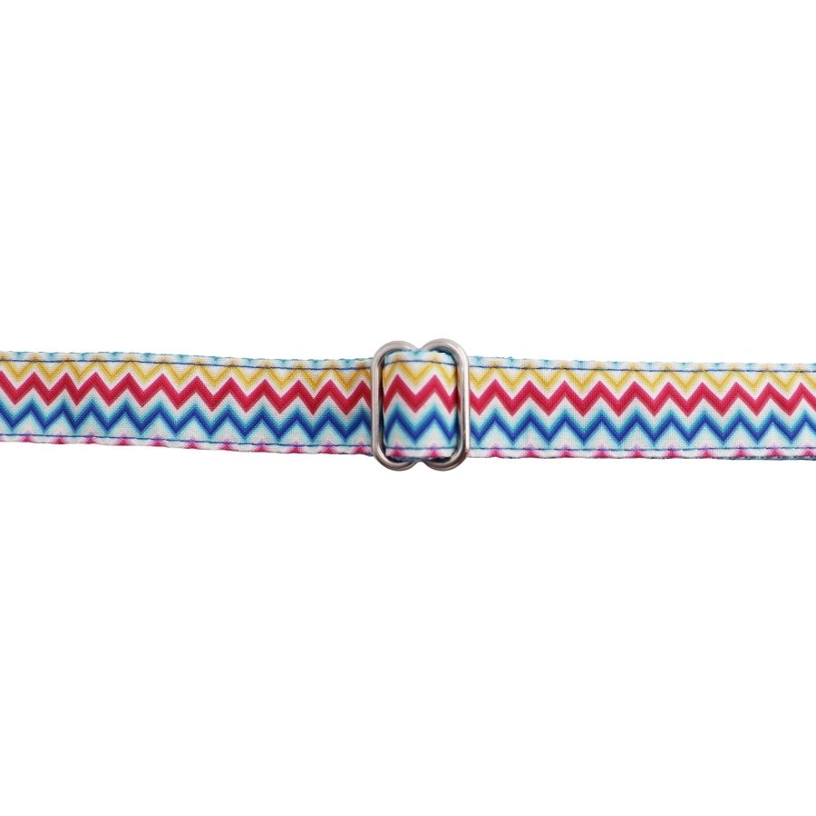 Collar ajustable con estampado zig-zag para perros, , large image number null