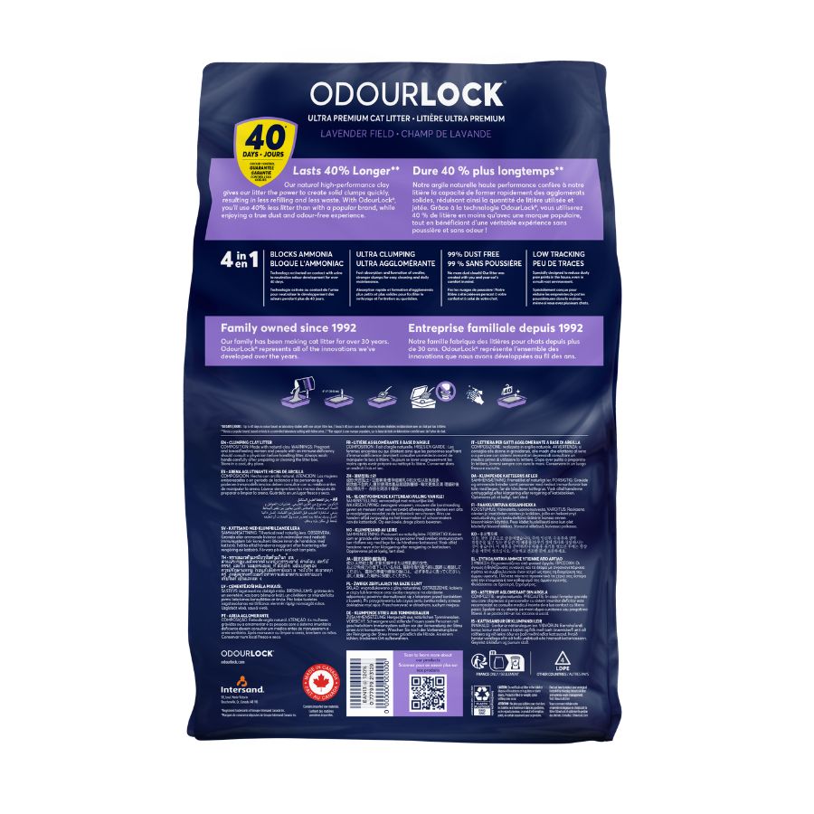 Odour lock arena sanitaria para gatos con aroma a lavanda 12KG, , large image number null