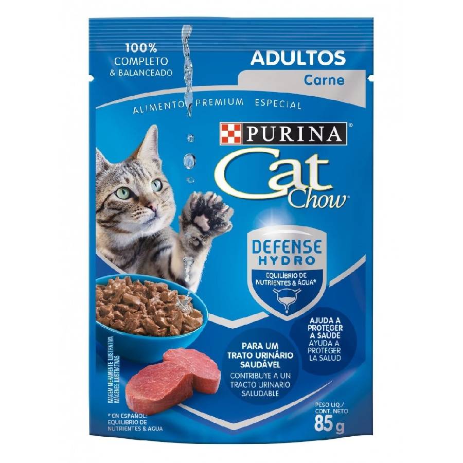 Cat Chow Adultos Carne alimento húmedo para gatos, , large image number null