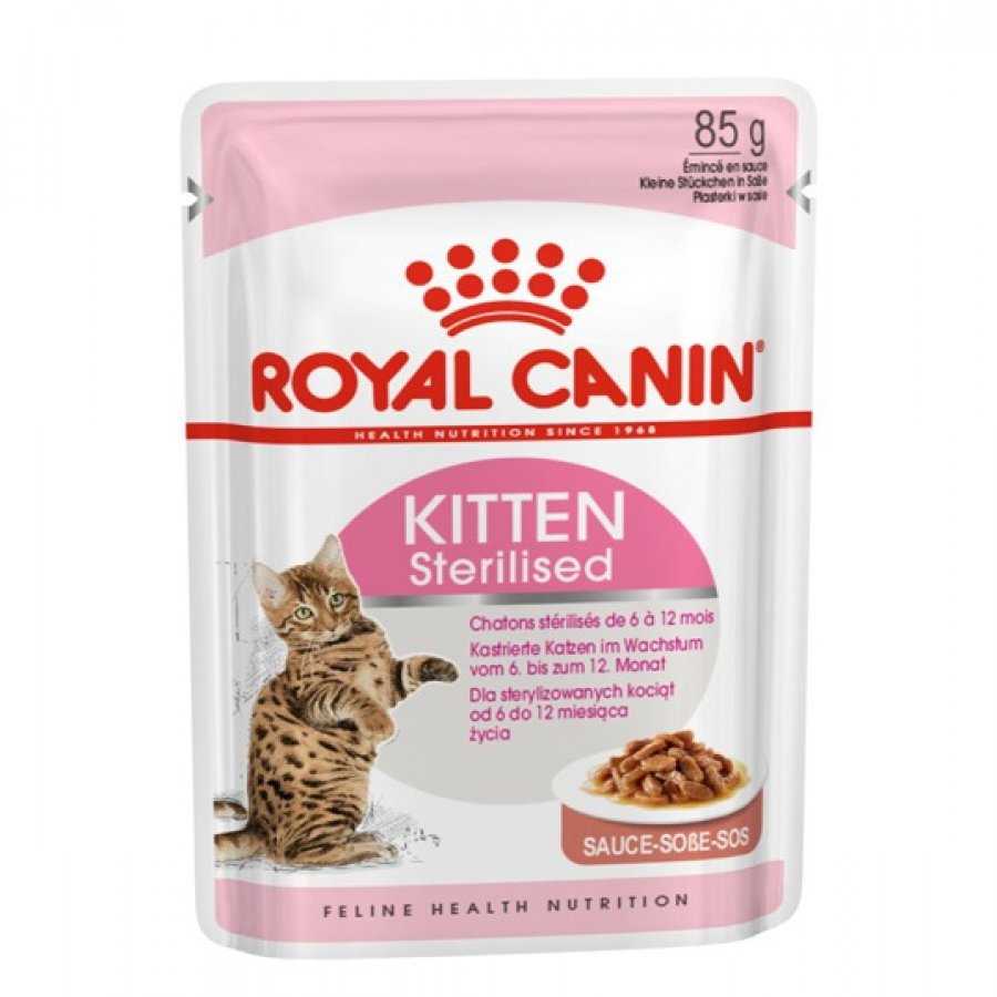 Royal Canin Kitten Sterilised alimento húmedo para gatos 85Gr, , large image number null