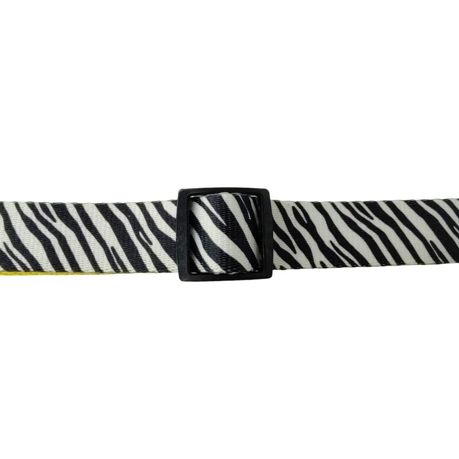 Collar con estampado de cebra ajustable para perros, , large image number null