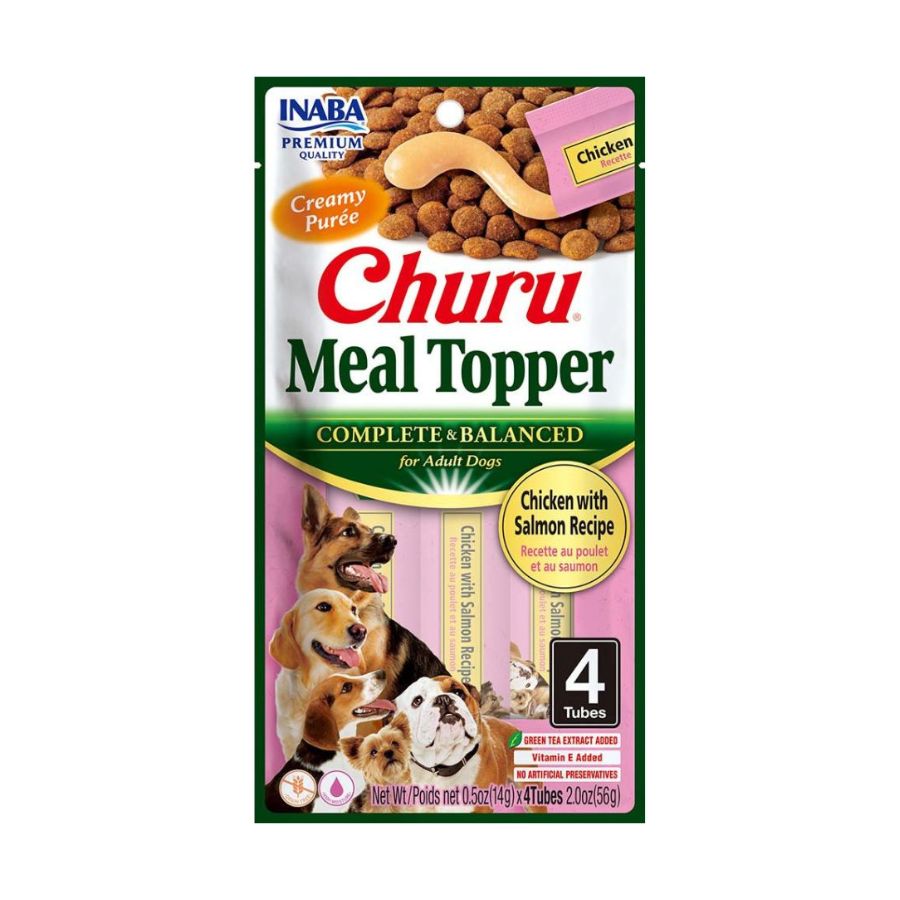 Dog churu meal topper pollo y salm&oacute;n 56GR snack para perros