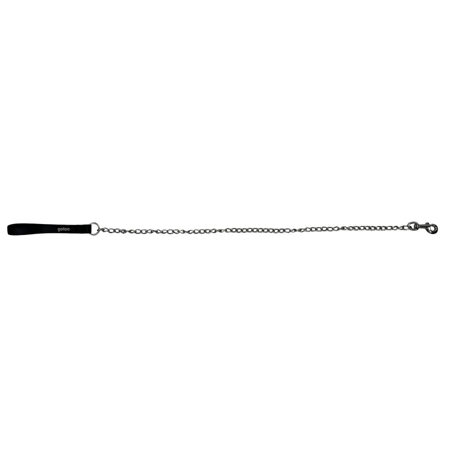 Correa con cadena resistente y asa de neopreno para perros, , large image number null