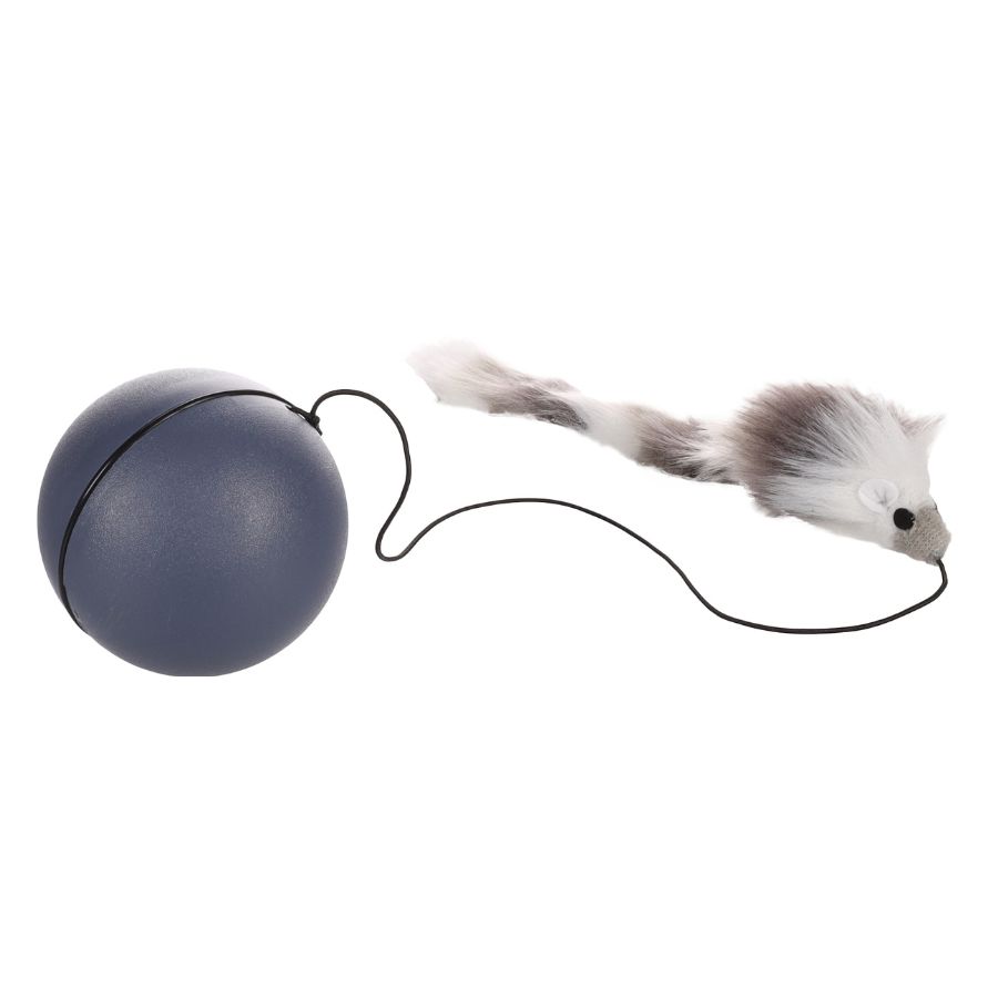 Boula moving ball with mouse grey diameter 8cm, , large image number null