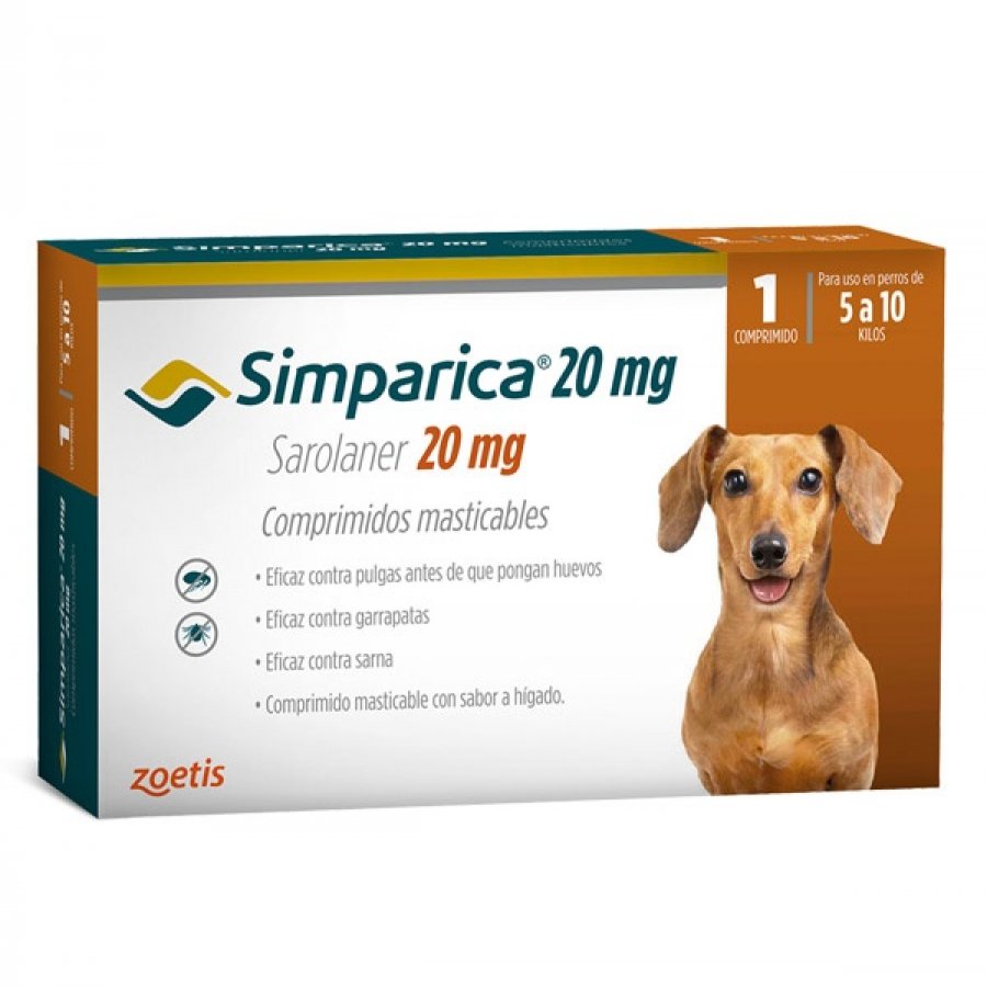Simparica 20 Mg Antiparasitario Oral Antiparasitarios, , large image number null