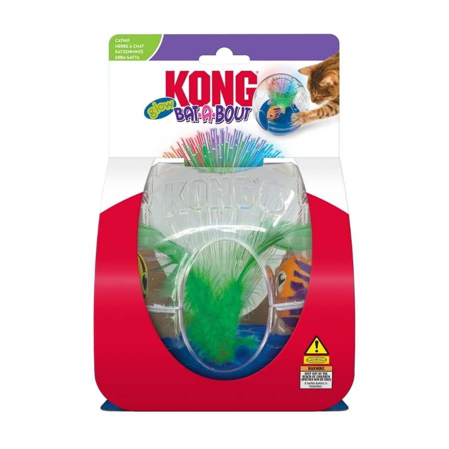 Bola de acuario luminoso para gatos