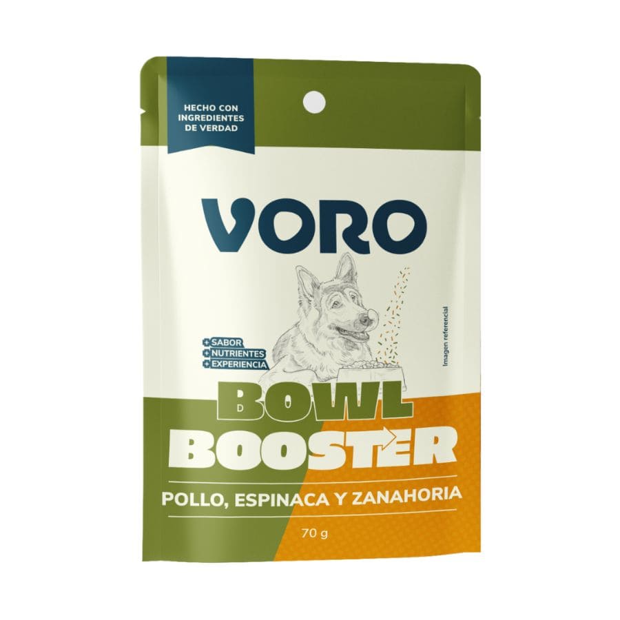 Bowl Booster pollo, espinaca y zanahoria 70 GR