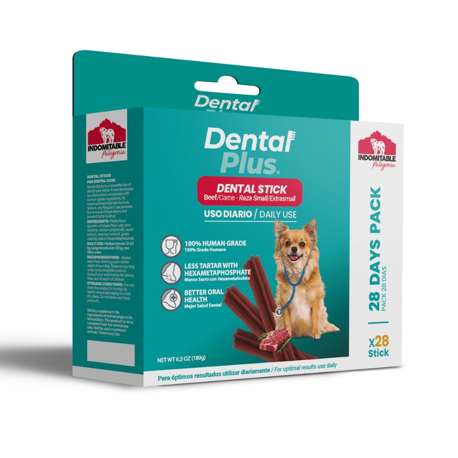Stick dental plus para perros 28und sabor carne, , large image number null