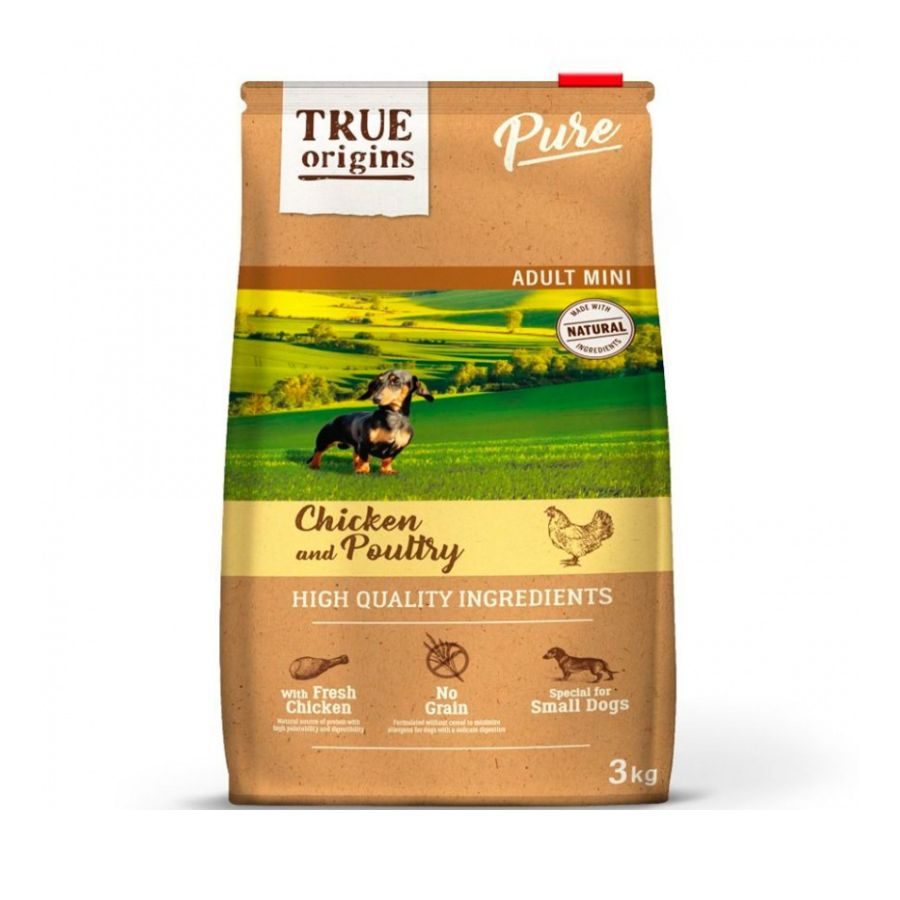 True Origins Pure Dog Mini Adult Chicken Grain Free alimento para perro
