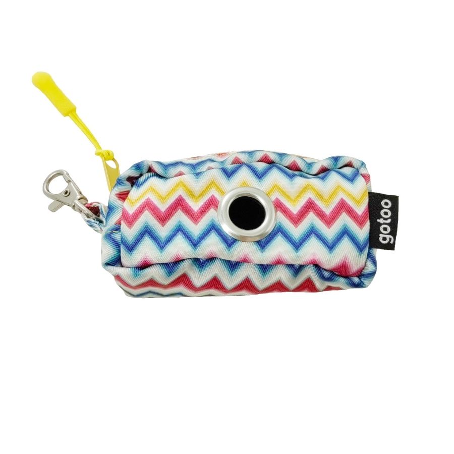 Porta bolsas con diseño de zig-zag multicolor, , large image number null