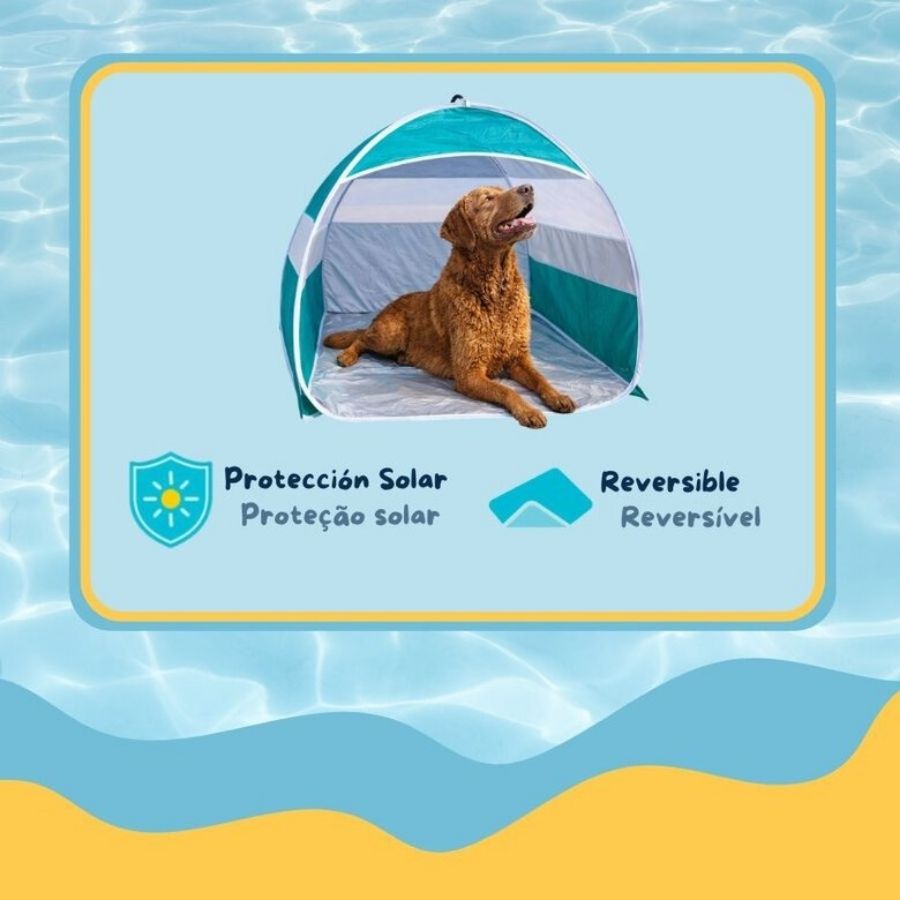Summer vibes tienda de campa&ntilde;a para perros, , large image number null