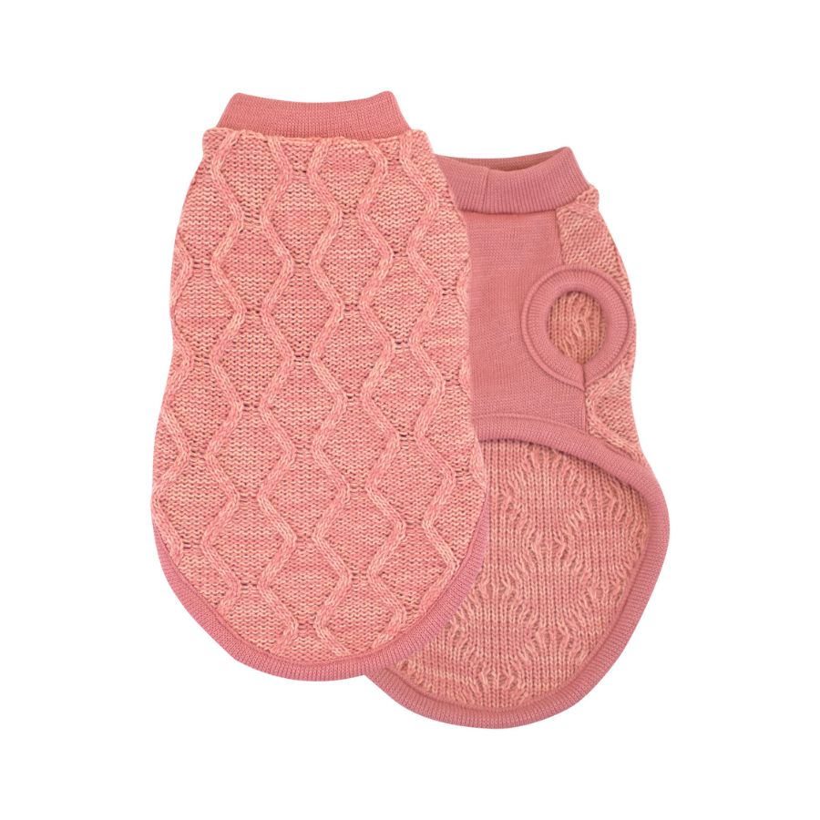 Outech jersey trenz rombos rosa para perros