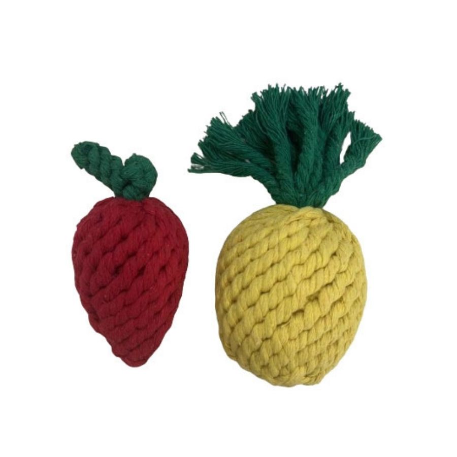 Set de frutas de cuerda para perros, , large image number null