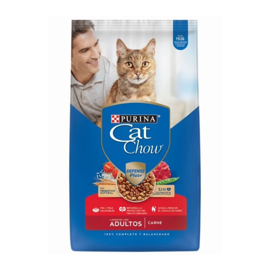 Cat Chow Adulto sabor Carne alimento para gatos, , large image number null