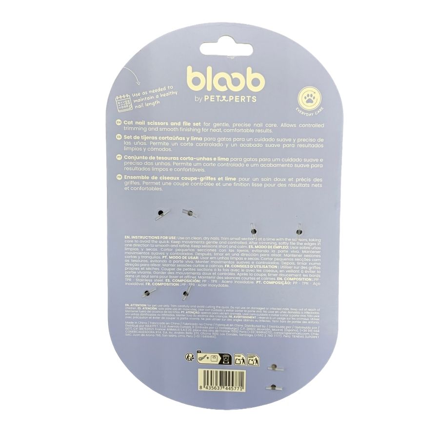 Bloob set de tijeras y lima para u&ntilde;as gatos, , large image number null