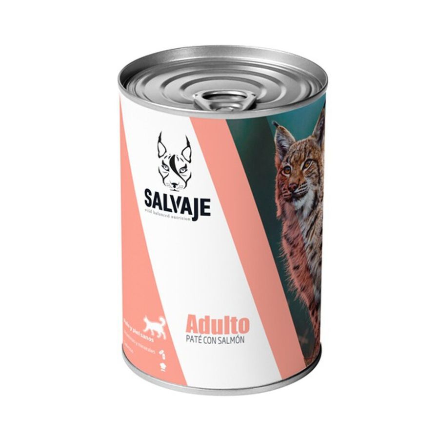 Salvaje gato adulto pate con salmón 400GR