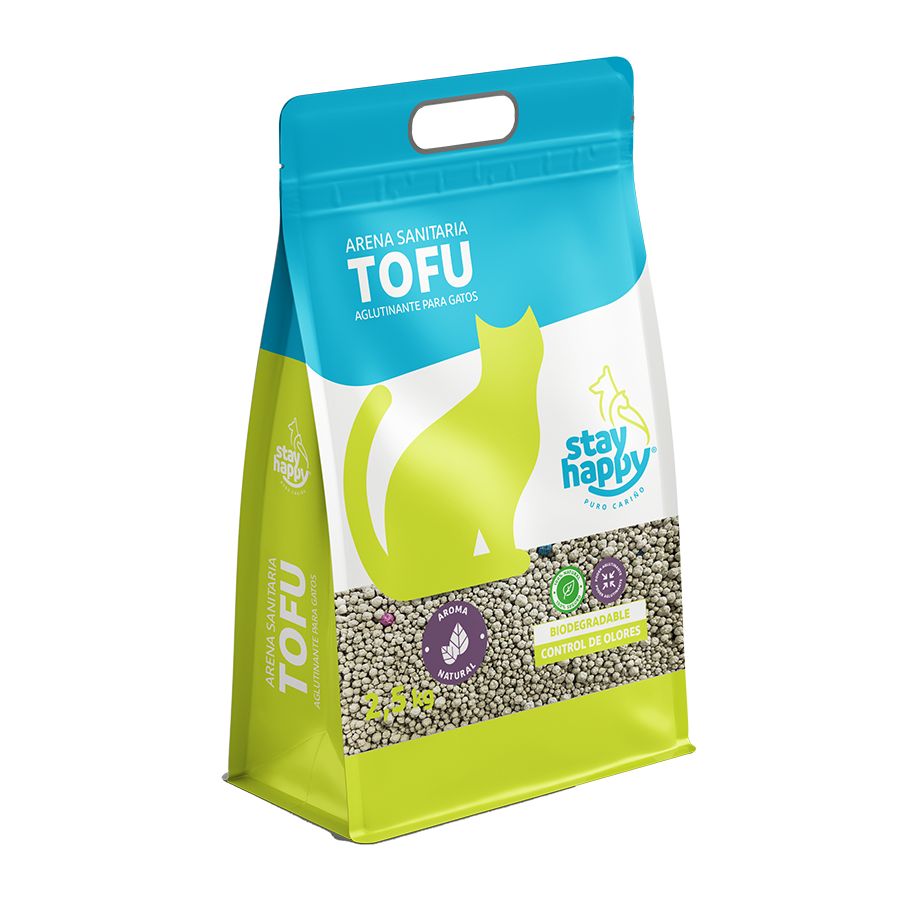 Arena sanitaria alglutinante tofu natural 2,5KG
