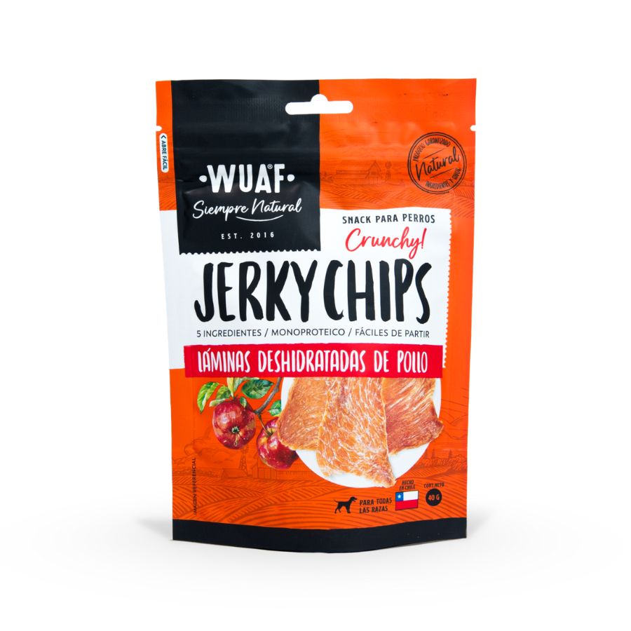 Wuaf snack para perros laminas deshidratadas de pollo 40GR