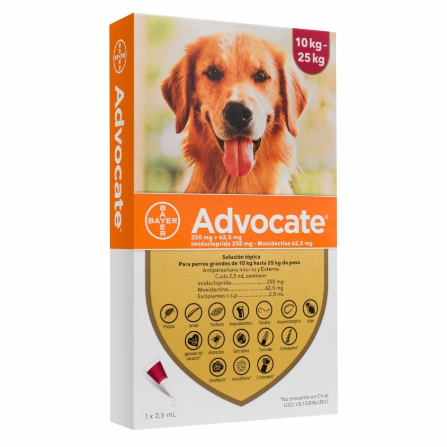 Advocate Perros 10 A 25Kg Antiparasitarios, , large image number null