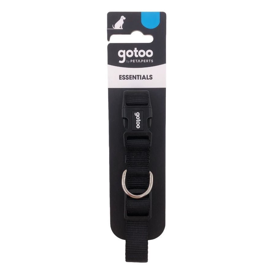 Collar negro ajustable para perros, , large image number null