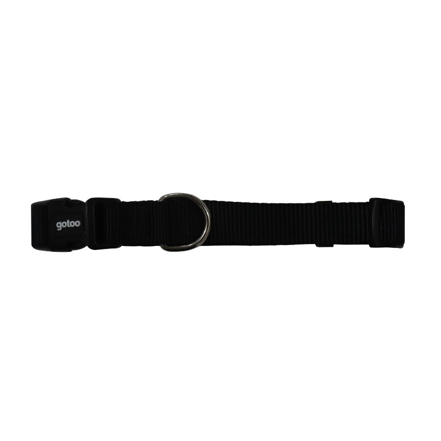 Collar negro ajustable para perros, , large image number null