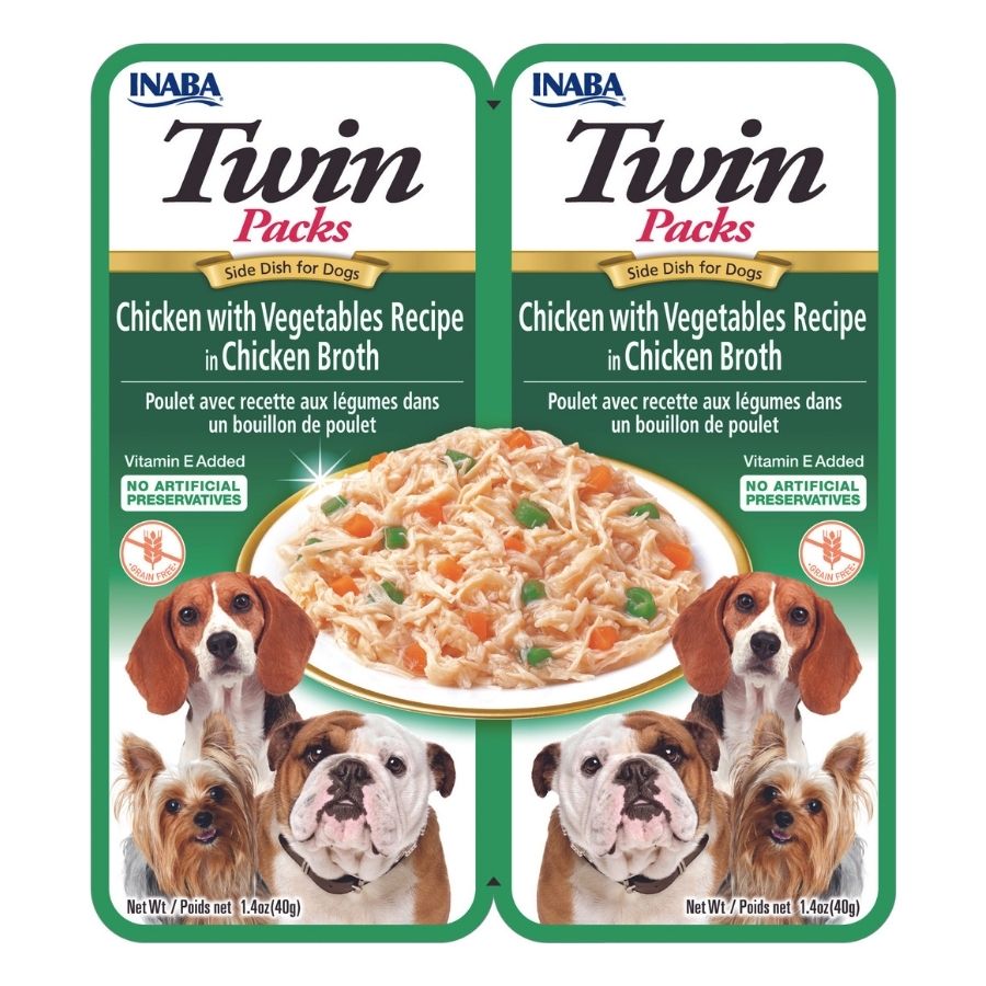 Twin Packs receta de pollo con verduras en caldo de pollo para perros, , large image number null