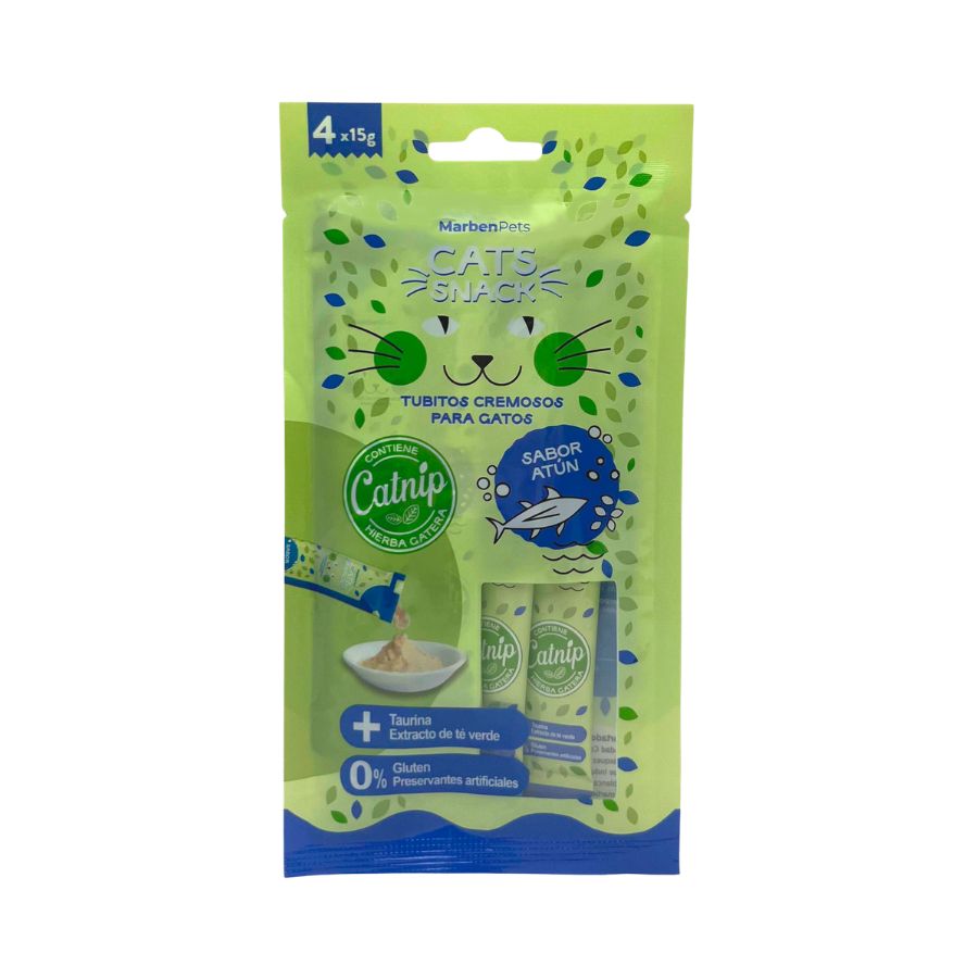 Snacks cremosos con catnip suaves y deliciosos 60GR, , large image number null