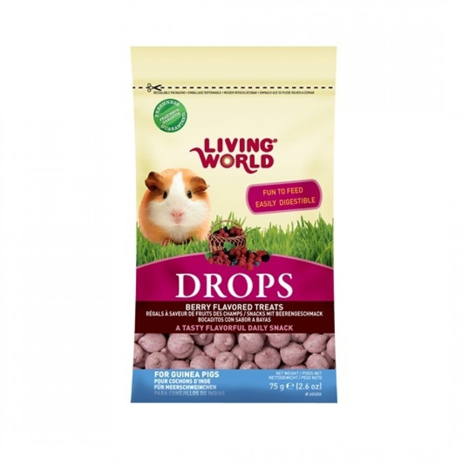 Living world snack cuye drops mora 75 GR, , large image number null