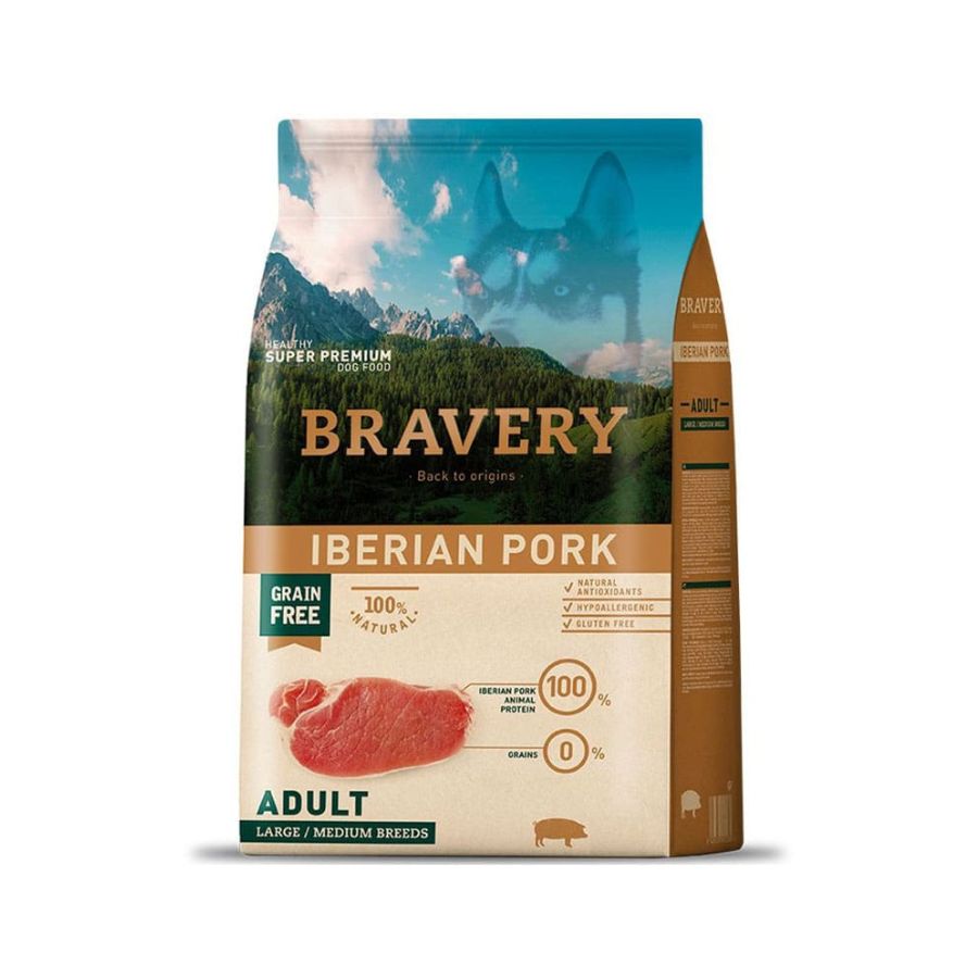Bravery Pork Adult alimento para perro, , large image number null