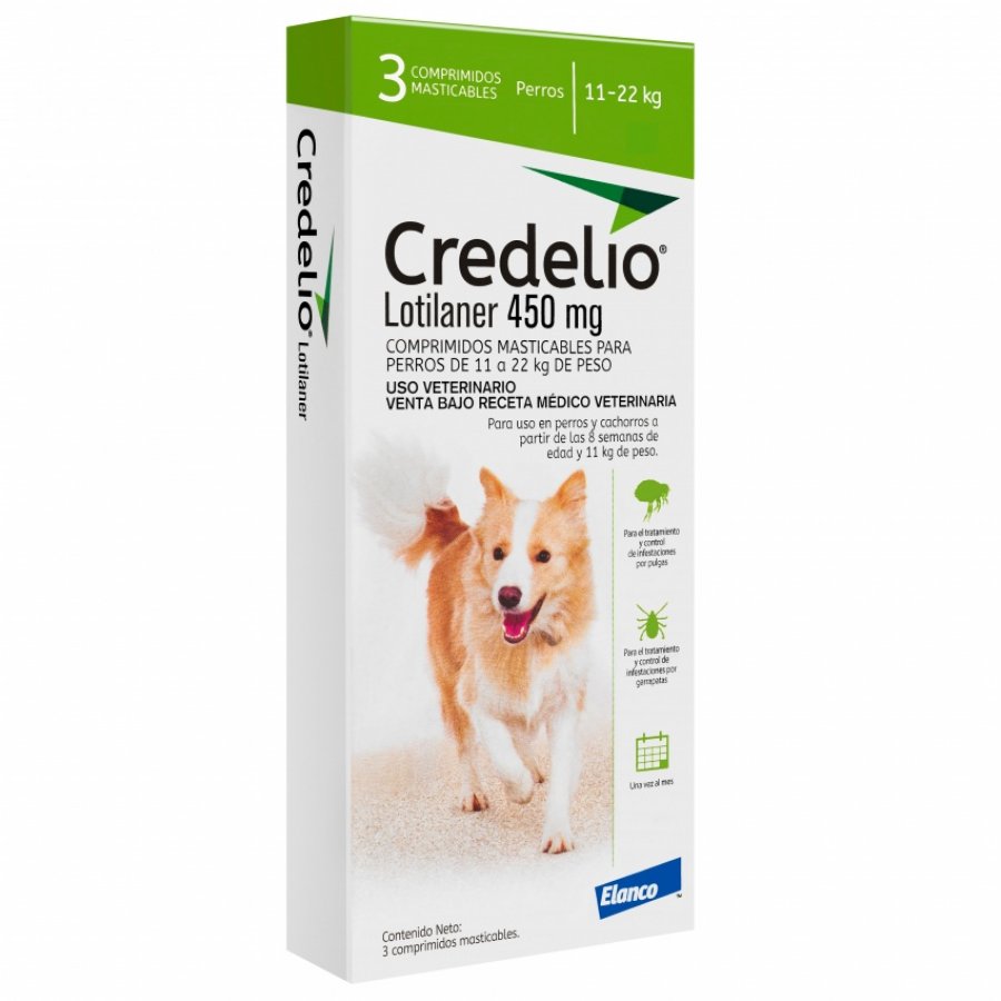 Credelio 450 MG X 3 (11 - 22 KG) Antiparasitarios