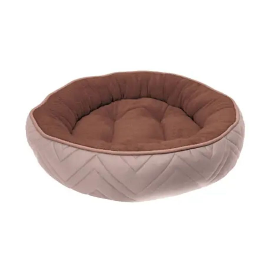 Cama para perro Dogit Dreamwell redonda beige - café