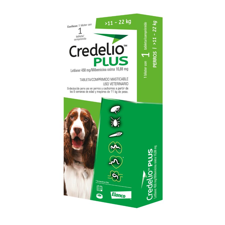 Credelio plus 450mg 1 comp 11-22kg antiparasitario interno y externo, , large image number null