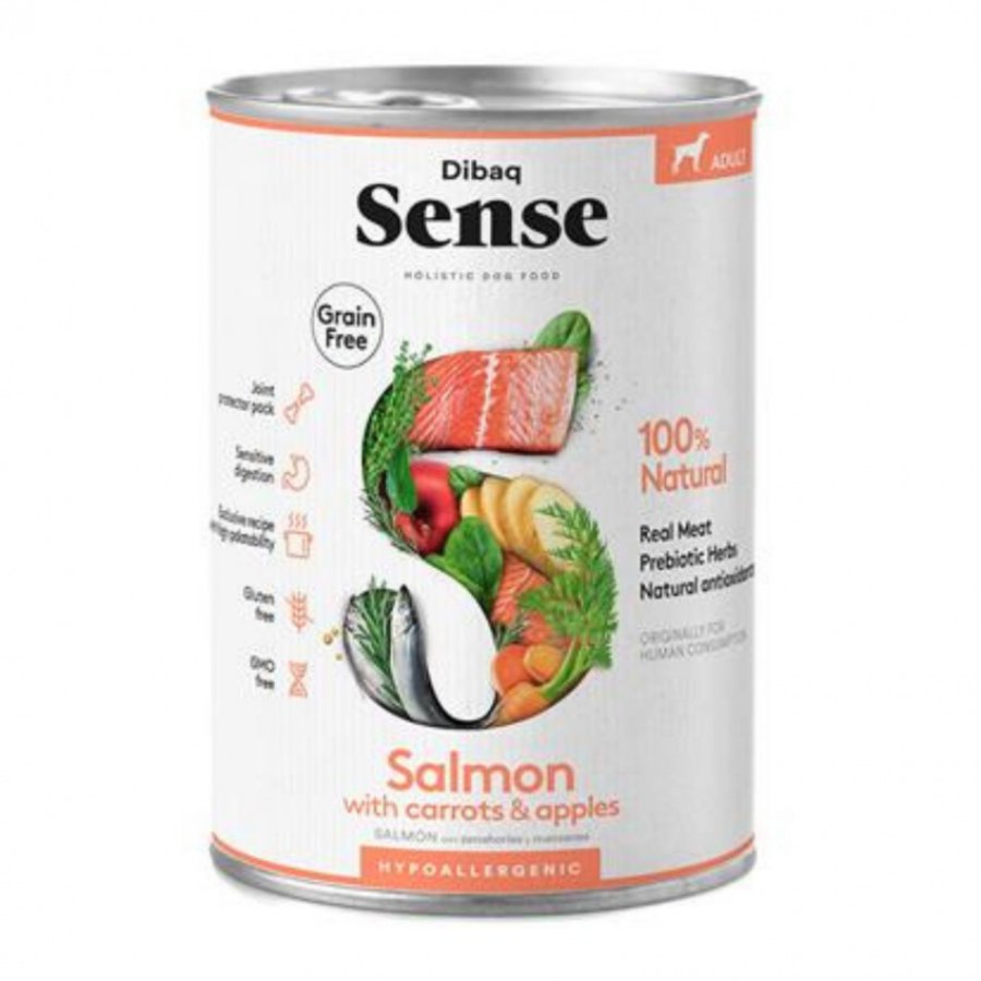 Dibaq Sense Lata Salmon alimento húmedo para perros, , large image number null