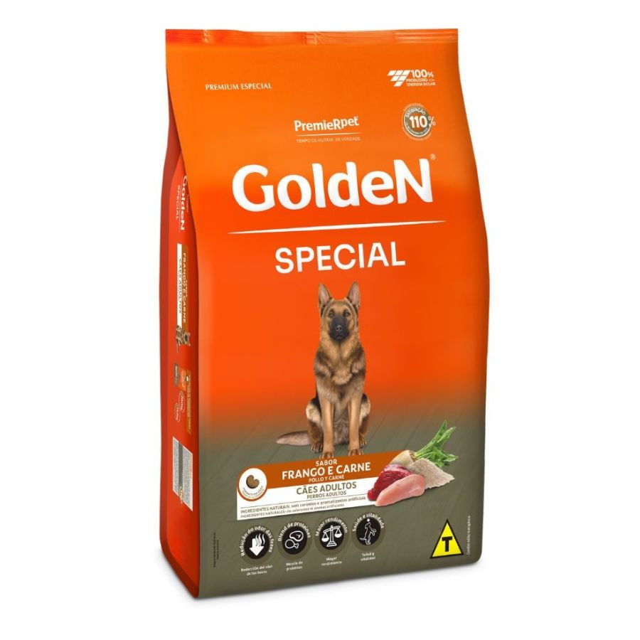 Golden special perros adultos sabor pollo y carne