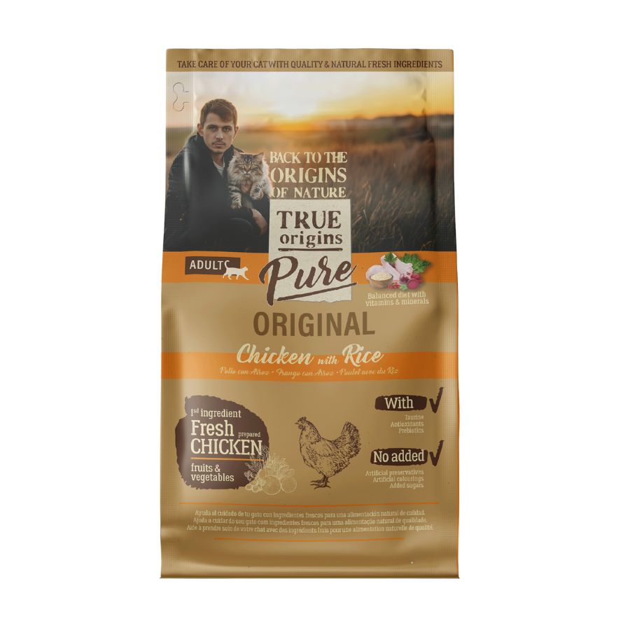 True Origins Cat Adult Chicken Poultry alimento para gato, , large image number null