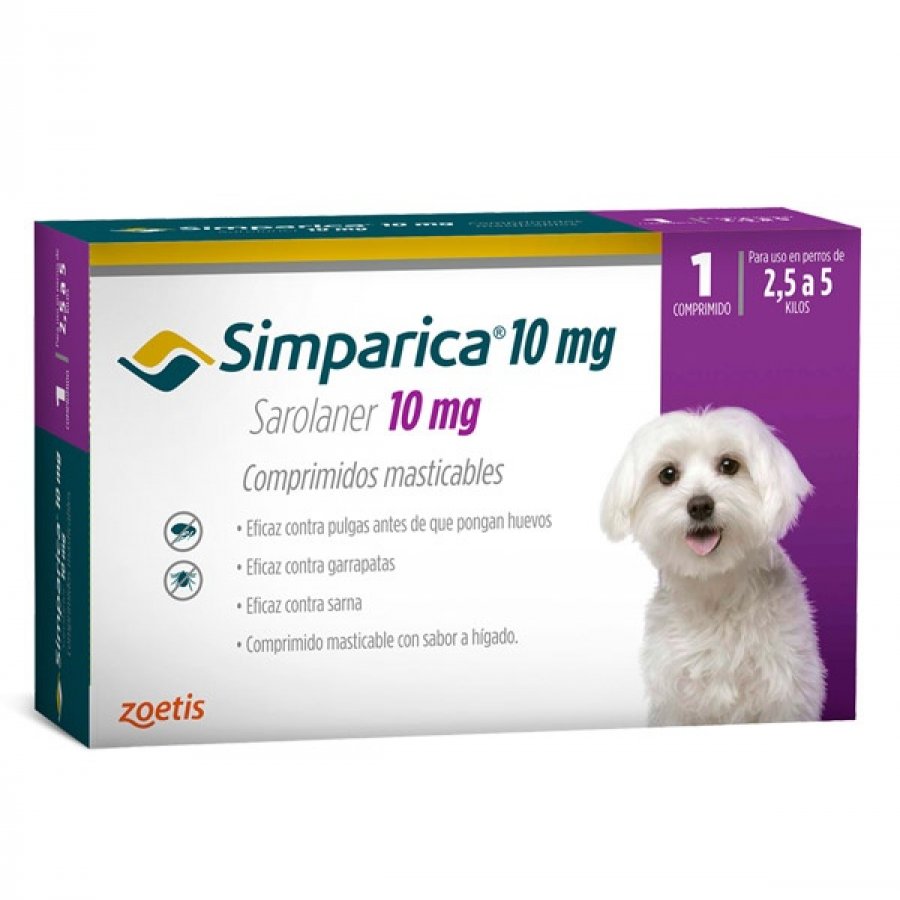 Simparica 10 Mg Antiparasitario Oral Antiparasitarios, , large image number null