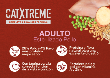 Catxtreme pollo esterilizado alimento para gato, , large image number null