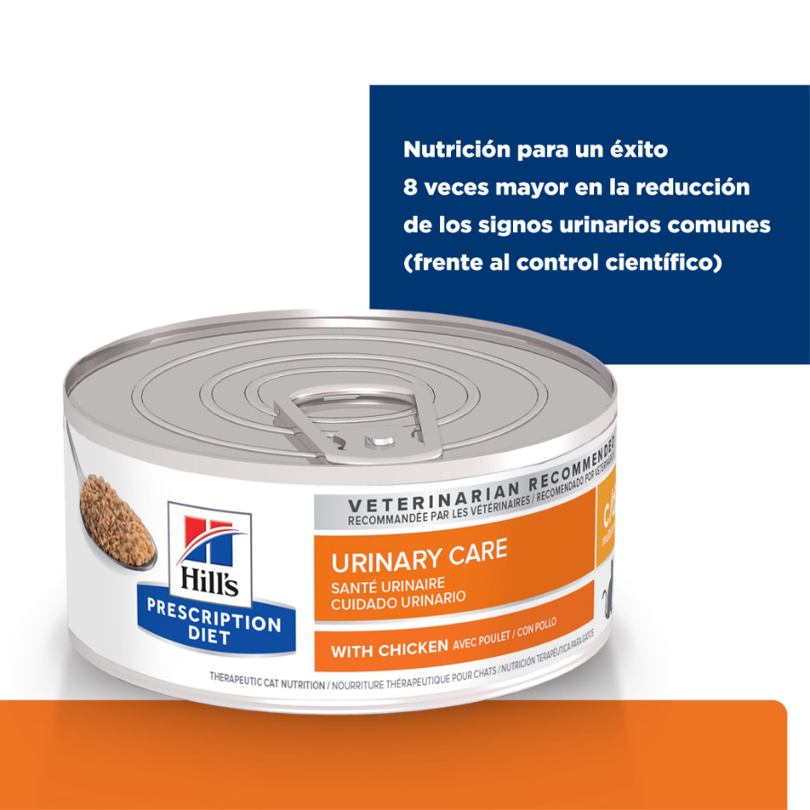Hills Feline lata Multicare pollo C/D alimento húmedo para gatos 155 GR, , large image number null