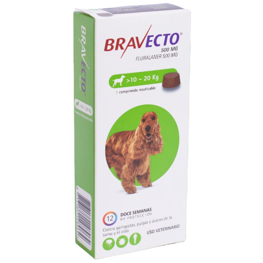 Desparasitante Bravecto para perros 10 KG a 20 KG, , large image number null