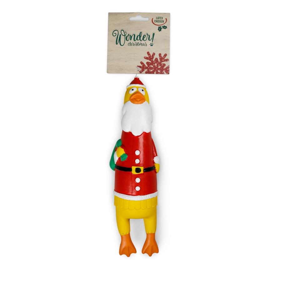 Wonder christmas latex chicken juguete para perro, , large image number null