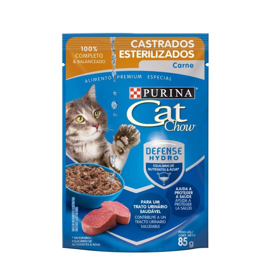 Cat chow esterilizados carne 1 un., , large image number null