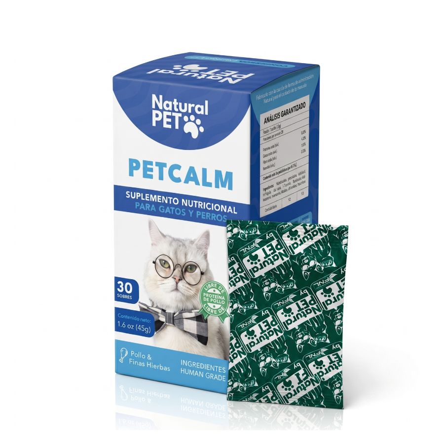 Petcalm natural pet 30 sachets calmante natural para perros, , large image number null