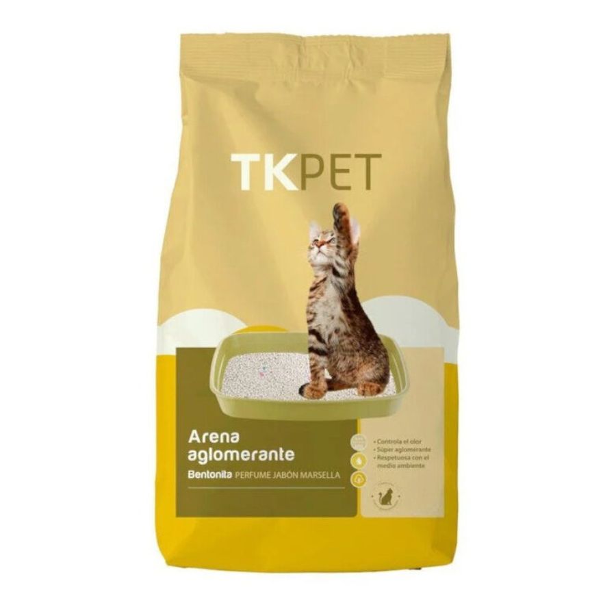 Arena para gatos aglomerante bentonita marsella 10KG