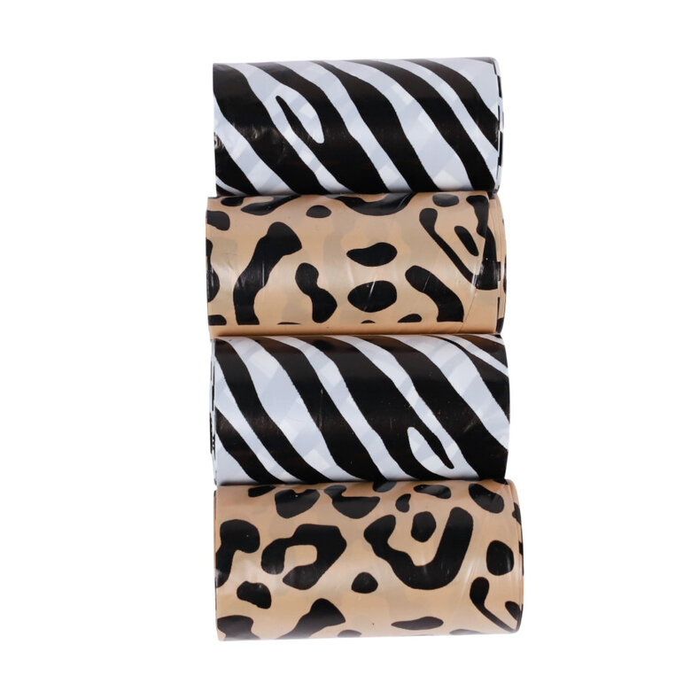 Bolsas recoge fecas Animal print 4x15