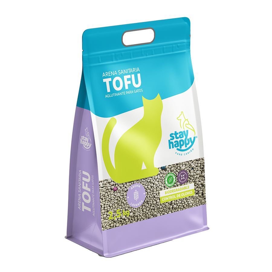 Arena sanitaria alglutinante tofu lavanda 2,5KG
