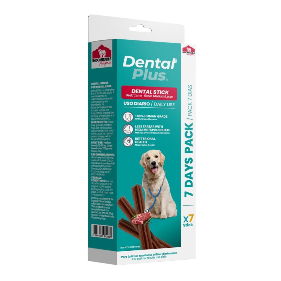 Stick dental plus para perros 7und sabor carne, , large image number null