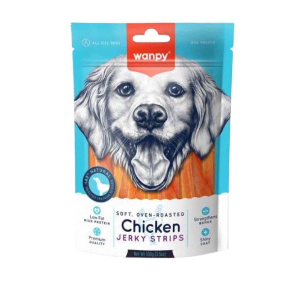 Chicken jerky strip 100GR